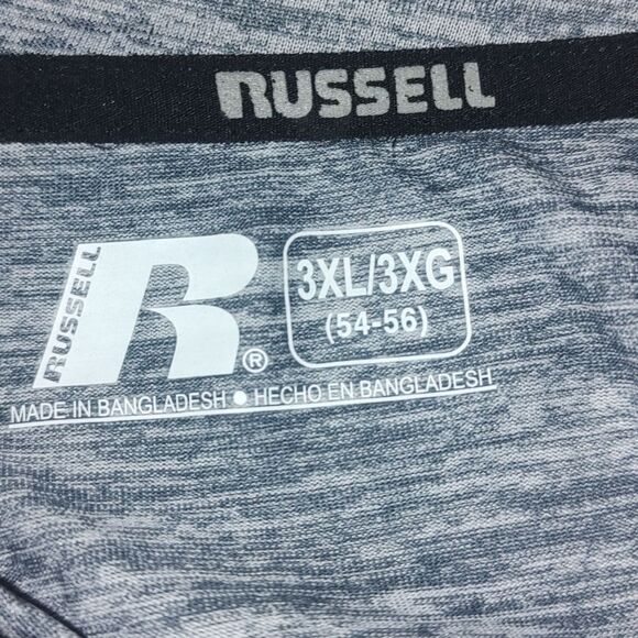 Russell WV West Virginia Mountaineers gray light weight shirt Sz 3XL NWOT - Picture 4 of 4
